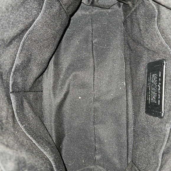 Coach Black Leather Tote Bag - Picture 2 of 11